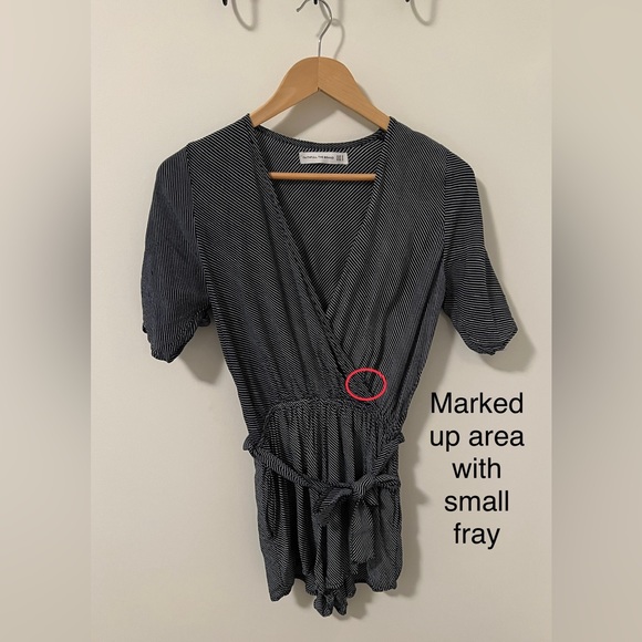 FAITHFUL THE BRAND - Navy blue / white stripped romper - small - Picture 4 of 7